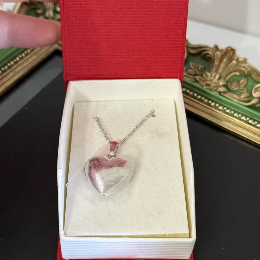 Silver Heart locket new in box